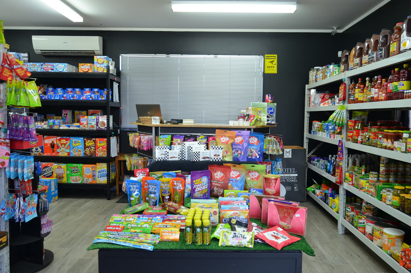 The stocked International Foods Limited retail store in Hamilton