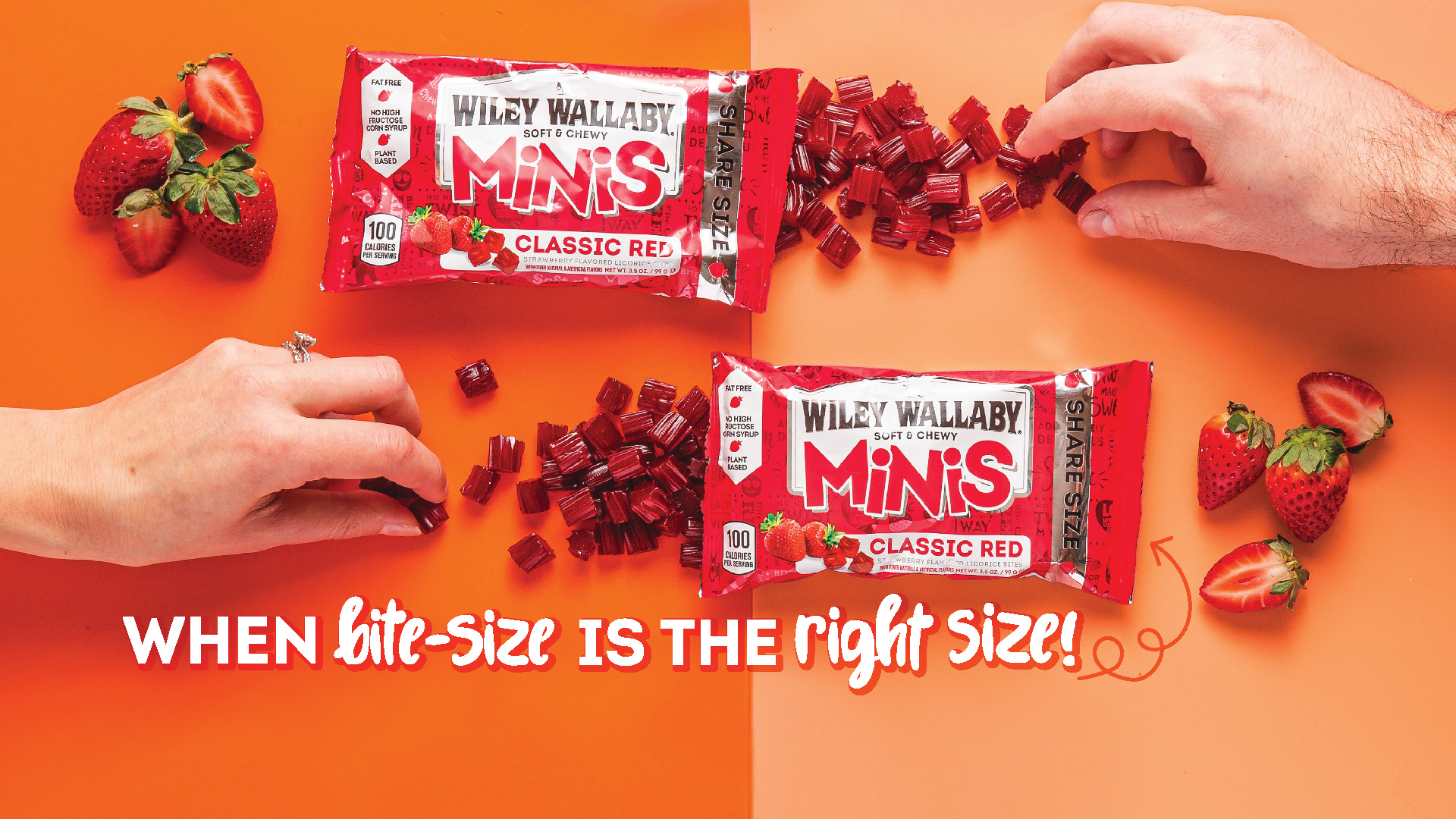 Wiley Wallaby soft licorice and Minis