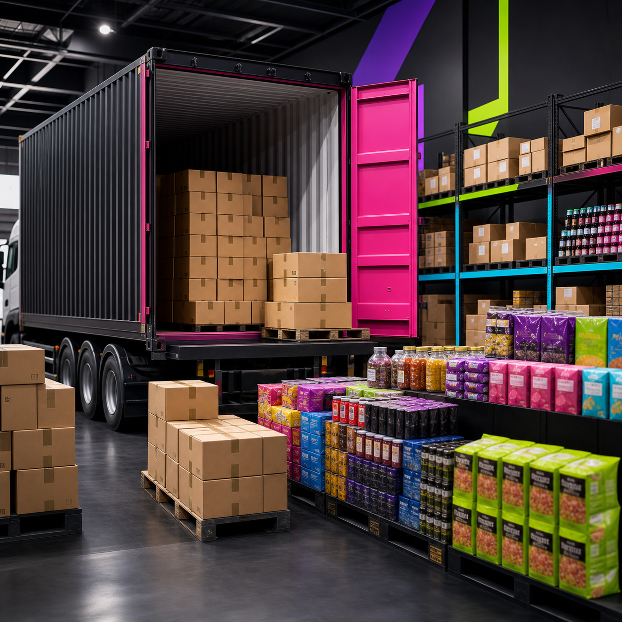 Imported products arriving into local supply